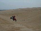 then we head down the face of the dune